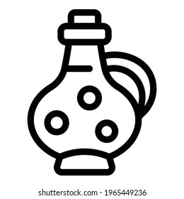 Gourmet soy sauce icon. Outline Gourmet soy sauce vector icon for web design isolated on white background