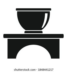 Icône cérémonie du thé gourmet. Illustration simple de la cérémonie du thé gourmet icône vectorielle pour le design web isolée sur fond blanc