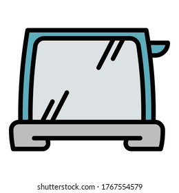Gourmet toaster icon. Outline gourmet toaster vector icon for web design isolated on white background
