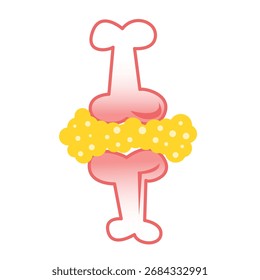 Concepto de enfermedad de gota. Ilustración vectorial