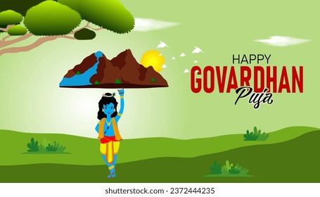 Govardhan Puja is a Hindu festival that honors Lord Krishna's act of lifting the Govardhan Hill to protect the people of Vrindavan.