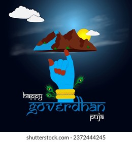 Govardhan Puja is a Hindu festival that honors Lord Krishna's act of lifting the Govardhan Hill to protect the people of Vrindavan.