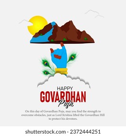 Govardhan Puja is a Hindu festival that honors Lord Krishna's act of lifting the Govardhan Hill to protect the people of Vrindavan.