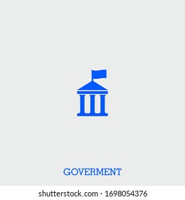 goverment icon. goverment vector on gray background