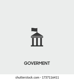 goverment icon. goverment vector on gray background