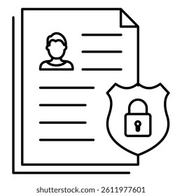 IT Governance Cybersecurity Compliance Vector Icon Design, digital safety, risk management, secure access