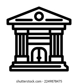 Governance-Esch-Linie Symbol-Vektorgrafik. Governance-Zeichen. isoliertes Kontursymbol