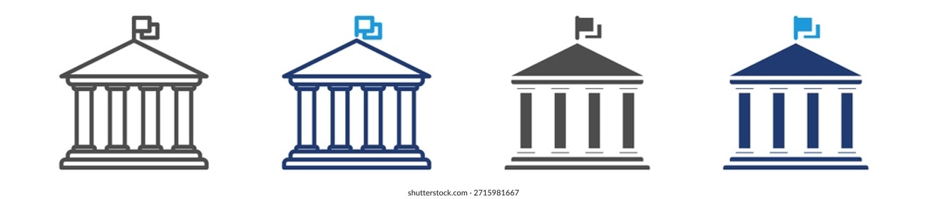 Governance-Symbol setzt mehrere Symbole ein