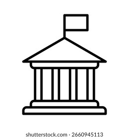 Governance line icon vector illustration