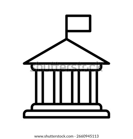 Governance line icon vector illustration