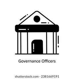 Governance Officers doodle Icon Design illustration. Networking Symbol on White background EPS 10 File