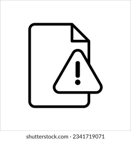 Governance, Risikosymbol. Element des allgemeinen Datenprojekts Symbol auf weißem Hintergrund