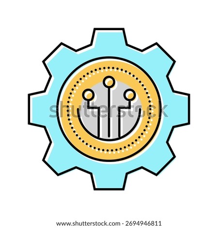 governance token decentralized application color icon vector. governance token decentralized application sign. isolated symbol illustration