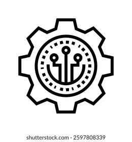 governance token decentralized application line icon vector. governance token decentralized application sign. isolated contour symbol black illustration