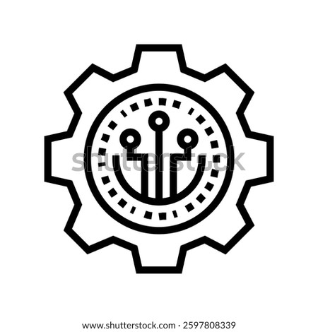 governance token decentralized application line icon vector. governance token decentralized application sign. isolated contour symbol black illustration