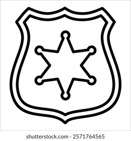 Government Badge Icon Element For Design