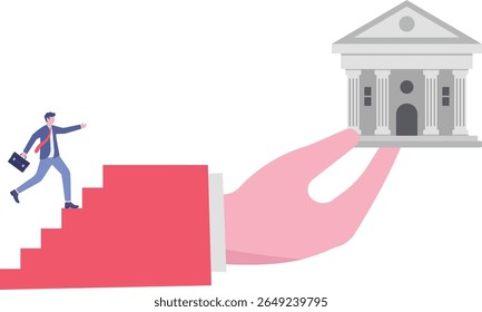 O socorro do governo para ajudar a apoiar o banco da falência a fim de evitar a queda da atividade bancária por meio de injeção de capital;

