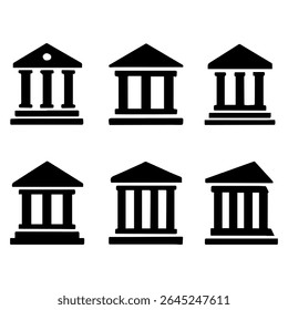 Government Building and Classical Architecture Icons