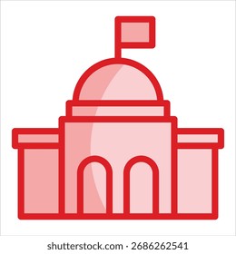 Elemento De Ícone De Prédio Do Governo Para Design