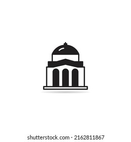 government building icon vector illustration