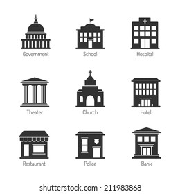 Government Building Icons