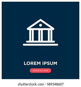 Government building vector icon