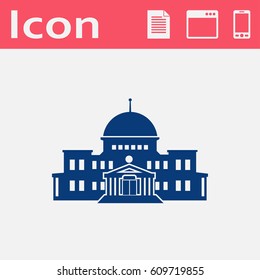 government building vector icon