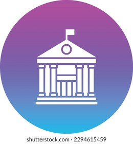 Icono vectorial de construcción de gobierno. Se puede usar para imprimir, móviles y aplicaciones web.
