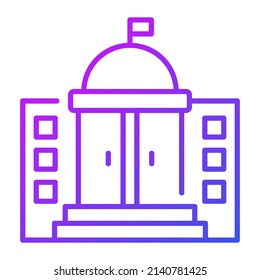 government building vector illustration isolated on white background. Architecture business concept.