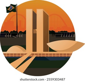 Government buildings in Brasília - the capital city of Brazil