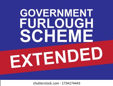 Government Furlough Scheme Extended Vector