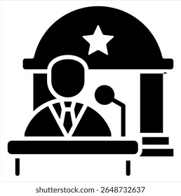 Elemento de icono de gobierno para diseño