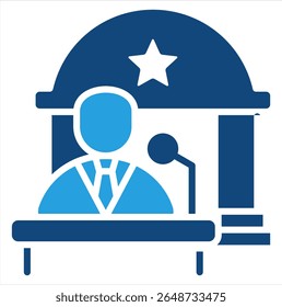 Elemento de icono de gobierno para diseño