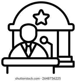 Government Icon Element For Design