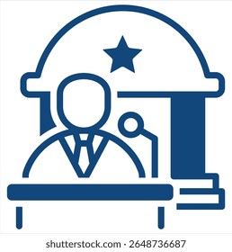 Elemento de icono de gobierno para diseño