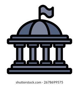 Elemento de icono de gobierno para diseño