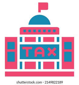 Government icon flat vector illustration .