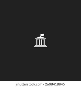 Government icon logo flat vector design