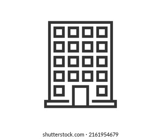 Government icon vector. Building construction symbol. Architecture residental design. Classic estate city sign