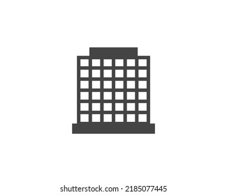 Government icon vector. Building construction symbol. Architecture residental design. Classic estate city sign