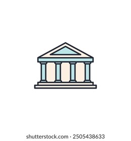 Government icon vector illustration. Government symbol isolated on white background