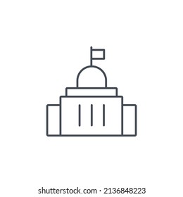 Símbolo de iconos de gobierno elementos vectoriales para web infográfica
