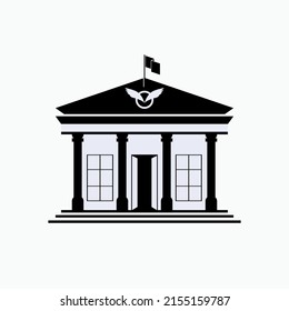 Government Icon.State Officer Office Symbol - Vector.