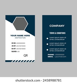 government id card design template