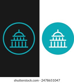 government isolated vector icon. simple element illustration from concept vector icons. 