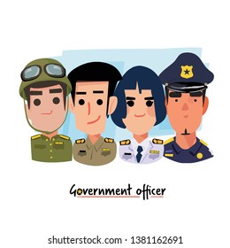 Government officer - vector illustration