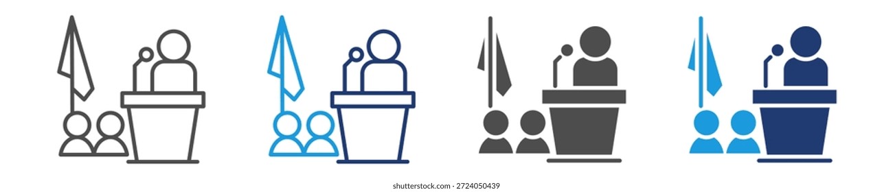 Regierungsbeamte Symbol für mehrere Stile