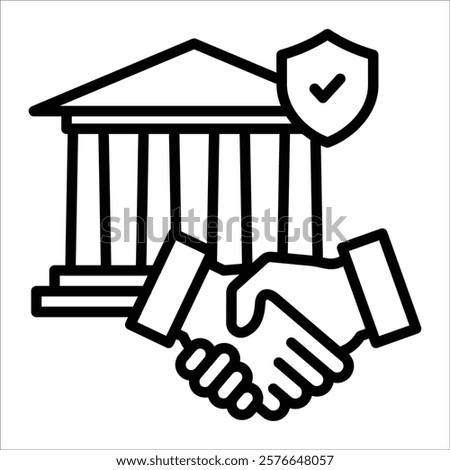 Government Relations Icon Element For Design
