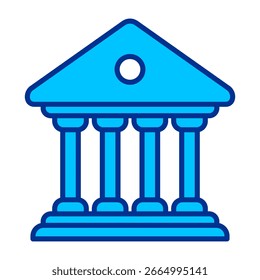 Concepto de Ilustración vectorial de icono simple del gobierno