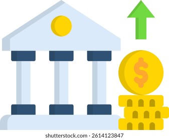 Government Spending Icon Flat Vector Illustration
